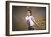 Singer Mick Jagger of the Rock Band the Rolling Stones Performing-David Mcgough-Framed Photographic Print