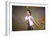 Singer Mick Jagger of the Rock Band the Rolling Stones Performing-David Mcgough-Framed Photographic Print