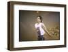 Singer Mick Jagger of the Rock Band the Rolling Stones Performing-David Mcgough-Framed Photographic Print