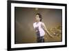 Singer Mick Jagger of the Rock Band the Rolling Stones Performing-David Mcgough-Framed Photographic Print