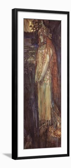 Singer Nadezhda Zabela-Vrubel as Princess Volkhova in the Opera Sadko by N. Rimsky-Korsakov, 1898-Mikhail Alexandrovich Vrubel-Framed Giclee Print