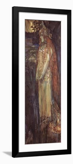 Singer Nadezhda Zabela-Vrubel as Princess Volkhova in the Opera Sadko by N. Rimsky-Korsakov, 1898-Mikhail Alexandrovich Vrubel-Framed Giclee Print