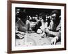 Singer Nancy Wilson, Actress Leslie Uggams, and Comedian Bill Cosby Playing Blackjack at the Sands-null-Framed Premium Photographic Print