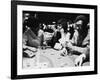 Singer Nancy Wilson, Actress Leslie Uggams, and Comedian Bill Cosby Playing Blackjack at the Sands-null-Framed Premium Photographic Print