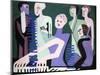 Singer on Piano-Ernst Ludwig Kirchner-Mounted Giclee Print