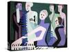 Singer on Piano-Ernst Ludwig Kirchner-Stretched Canvas