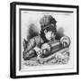 Singer Recording on Edison's Phonograph at New York-null-Framed Art Print