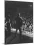 Singer Ricky Nelson and Band During a Performance-Ralph Crane-Mounted Premium Photographic Print