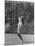 Singer Ricky Nelson Rehearsing Tennis Court Scene for TV Show-Ralph Crane-Mounted Premium Photographic Print