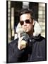 Singer Robbie Williams Pictured in Edinburgh, March 2002-null-Mounted Photographic Print