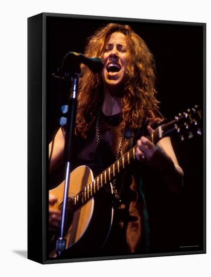 Singer Sheryl Crow Performing-Dave Allocca-Framed Stretched Canvas