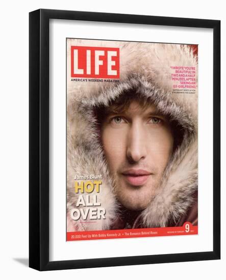 Singer Songwriter James Blunt, February 9, 2007-Lee Jenkins-Framed Photographic Print