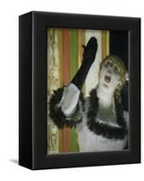 Singer with Glove-Edgar Degas-Framed Giclee Print