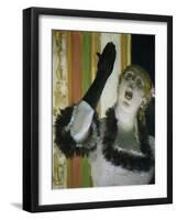 Singer with Glove-Edgar Degas-Framed Giclee Print