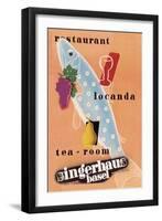 Singerhaus Basel: Restaurant, Locanda, Tea-Room-Charles Kuhn-Framed Art Print