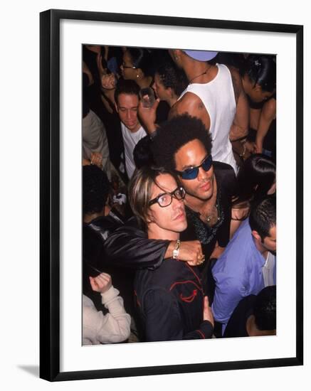 Singers Anthony Kiedis and Lenny Kravitz-Dave Allocca-Framed Premium Photographic Print