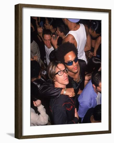 Singers Anthony Kiedis and Lenny Kravitz-Dave Allocca-Framed Premium Photographic Print