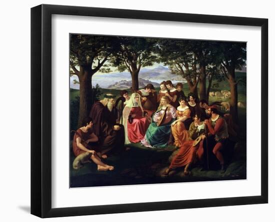 Singers Competition, Late 18th or 19th Century-Heinrich Anton Dahling-Framed Giclee Print