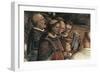 Singers, Detail from Transportation of Holy Face, 1507-1509-Amico Aspertini-Framed Giclee Print