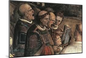 Singers, Detail from Transportation of Holy Face, 1507-1509-Amico Aspertini-Mounted Giclee Print