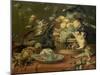 Singes et perroquet auprés d'une corbeille de fruits-Frans Snyders-Mounted Giclee Print