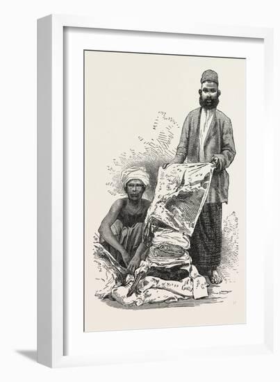 Singhalese Cloth Seller-null-Framed Giclee Print