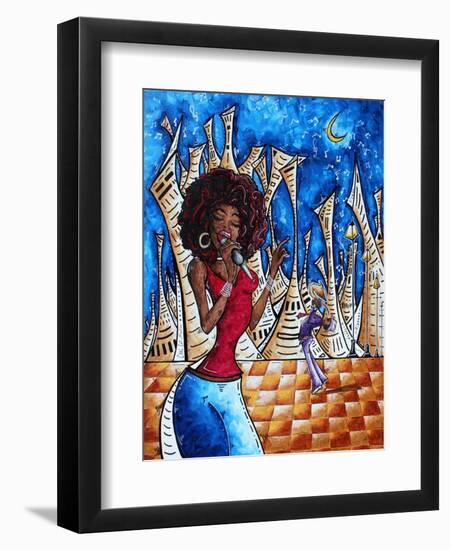 Singin In The Streets-Megan Aroon Duncanson-Framed Art Print