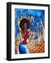 Singin In The Streets-Megan Aroon Duncanson-Framed Art Print