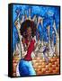 Singin In The Streets-Megan Aroon Duncanson-Framed Stretched Canvas