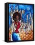 Singin In The Streets-Megan Aroon Duncanson-Framed Stretched Canvas