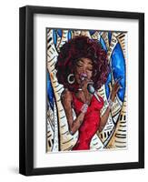 Singin In The Streets-Megan Aroon Duncanson-Framed Art Print