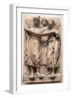 Singing Angels, Relief from the Cantoria by Luca Della Robbia (1400-82), C.1435-Luca Della Robbia-Framed Giclee Print