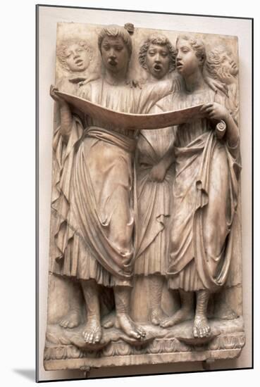 Singing Angels, Relief from the Cantoria by Luca Della Robbia (1400-82), C.1435-Luca Della Robbia-Mounted Giclee Print