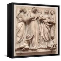 Singing Angels, Relief from the Cantoria, C.1432-38-Luca Della Robbia-Framed Stretched Canvas