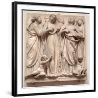 Singing Angels, Relief from the Cantoria, C.1432-38-Luca Della Robbia-Framed Giclee Print