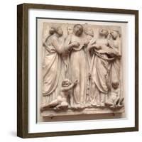 Singing Angels, Relief from the Cantoria, C.1432-38-Luca Della Robbia-Framed Giclee Print