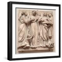 Singing Angels, Relief from the Cantoria, C.1432-38-Luca Della Robbia-Framed Giclee Print