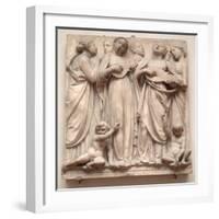 Singing Angels, Relief from the Cantoria, C.1432-38-Luca Della Robbia-Framed Giclee Print