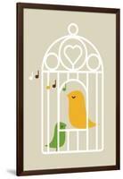 Singing Birds 2-Dicky Bird-Framed Giclee Print