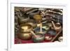 Singing Bowls on Sale at Swayambhunath Stupa (Monkey Temple), Kathmandu, Nepal, Asia-Peter Barritt-Framed Photographic Print