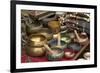 Singing Bowls on Sale at Swayambhunath Stupa (Monkey Temple), Kathmandu, Nepal, Asia-Peter Barritt-Framed Photographic Print