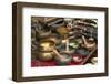 Singing Bowls on Sale at Swayambhunath Stupa (Monkey Temple), Kathmandu, Nepal, Asia-Peter Barritt-Framed Photographic Print