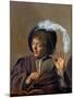 Singing Boy with Flute, C.1623-Frans I Hals-Mounted Giclee Print