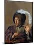 Singing Boy with Flute, C.1623-Frans I Hals-Mounted Giclee Print