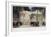 Singing Cafe-null-Framed Giclee Print