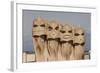 Singing Chimneys, the Pop Girls, on the Roof of La Pedrera (Casa Mila)-James Emmerson-Framed Photographic Print