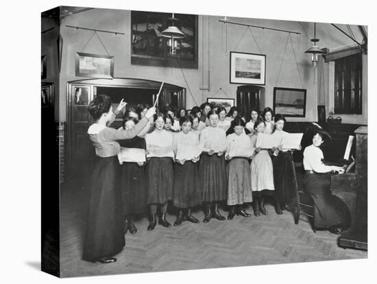 Singing Class, Laxon Street Evening Institute for Women, London, 1914-null-Stretched Canvas