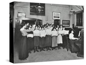 Singing Class, Laxon Street Evening Institute for Women, London, 1914-null-Stretched Canvas