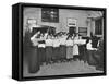 Singing Class, Laxon Street Evening Institute for Women, London, 1914-null-Framed Stretched Canvas