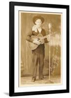 Singing Cowboy-null-Framed Art Print